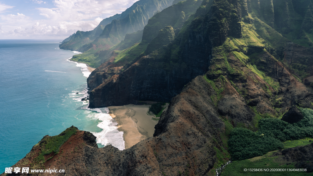 大海沙滩海浪天空风景