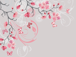 梅花蝴蝶纹理线条