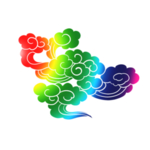 彩色祥云元素