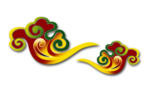 彩色祥云元素