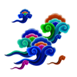 彩色祥云元素