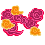 彩色祥云元素
