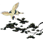 水墨中国风迎客松