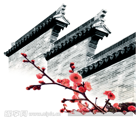 中国风水墨梅