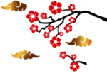 中国风水墨梅