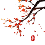 中国风水墨梅