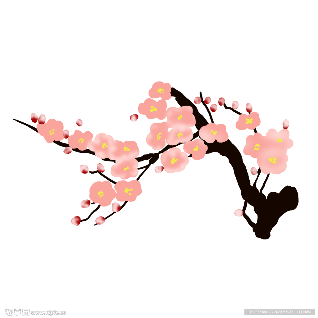 中国风水墨梅