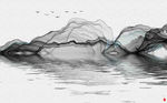 水墨山水背景墙