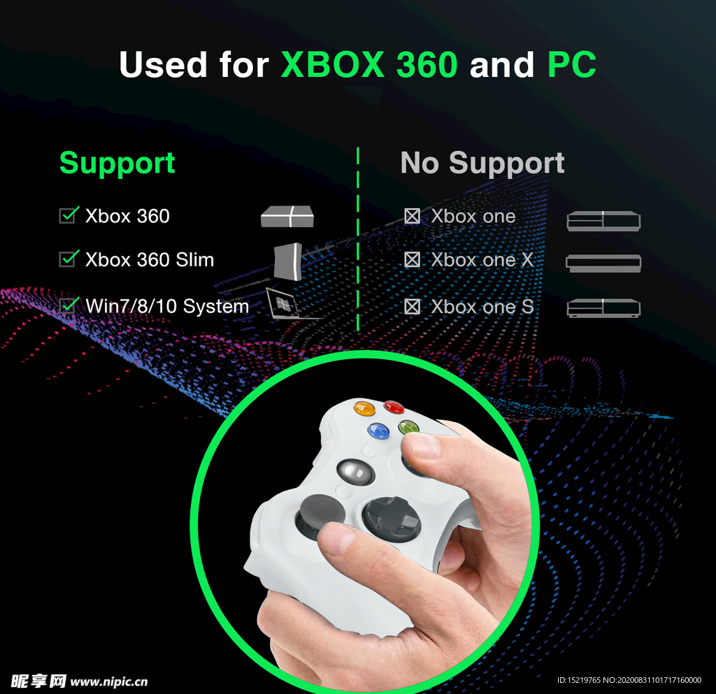 XBOX360手柄支持的主机