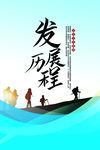 发展历程企业励志海报