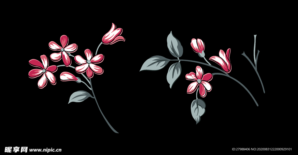手绘花卉
