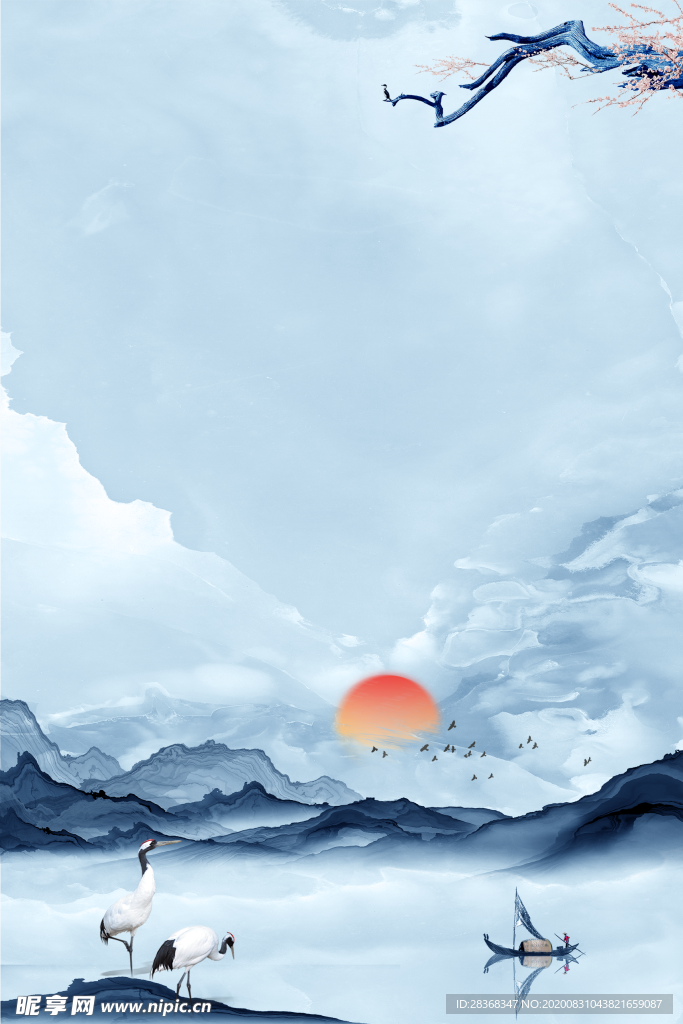 复古中式背景