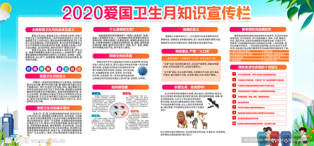 卫生知识公益宣传海报素材
