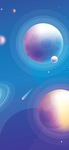 宇宙星空宇航员飞船插画图片