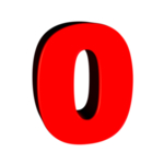 数字0图片
