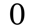 数字0图片