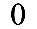 数字0图片