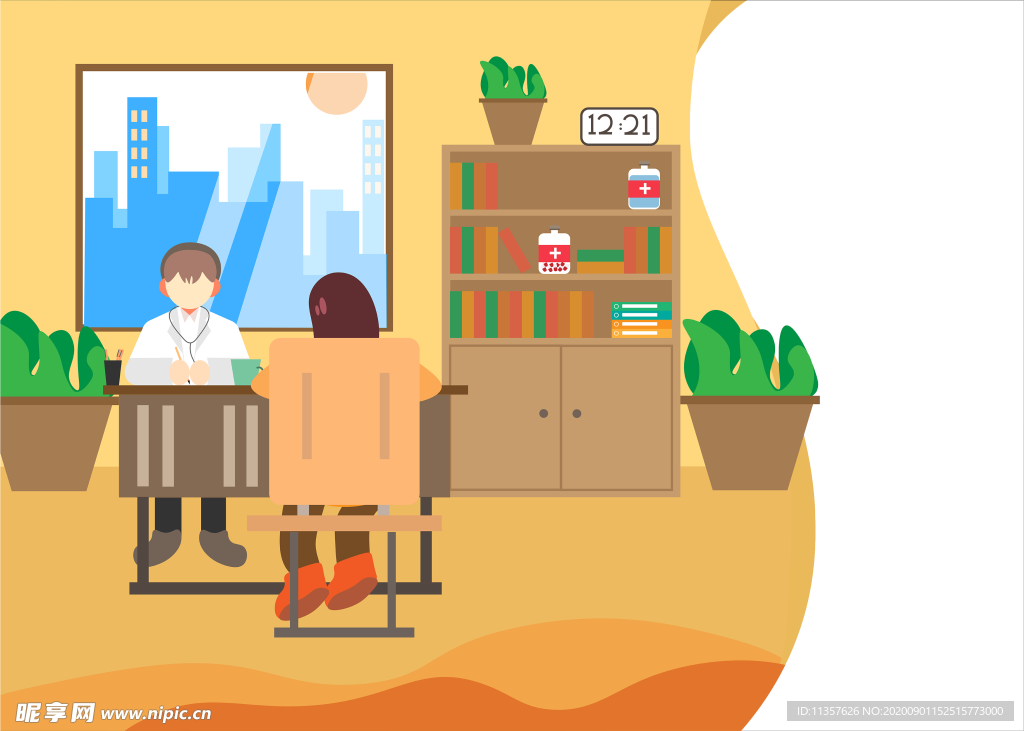 医疗病人医院系统扁平医生