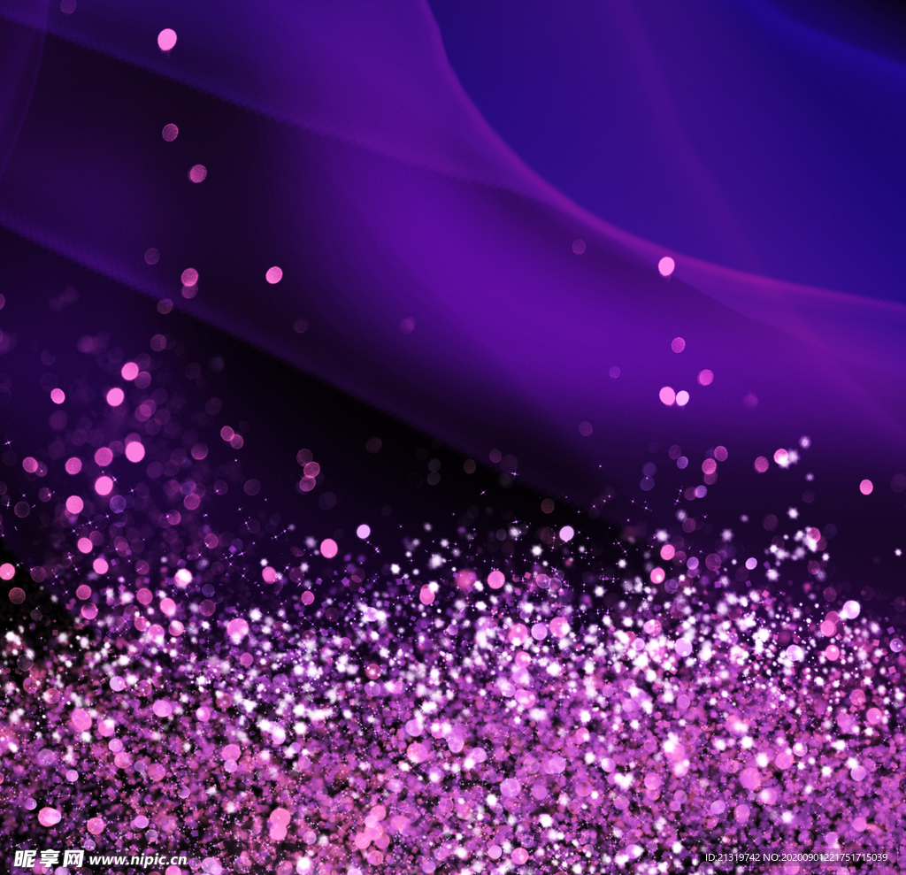紫色炫光粒子