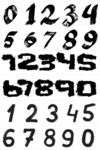 卡通数字