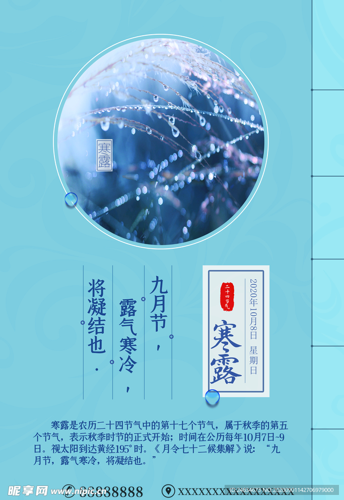 寒露海报