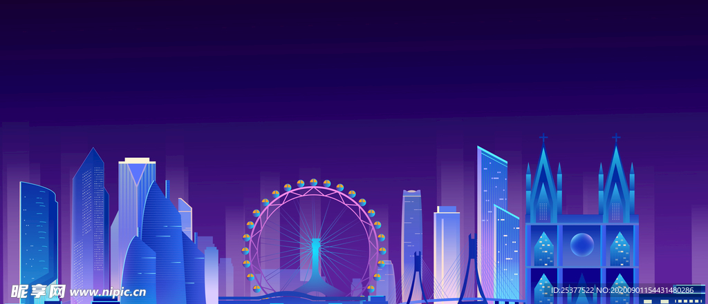 湛江地标夜景