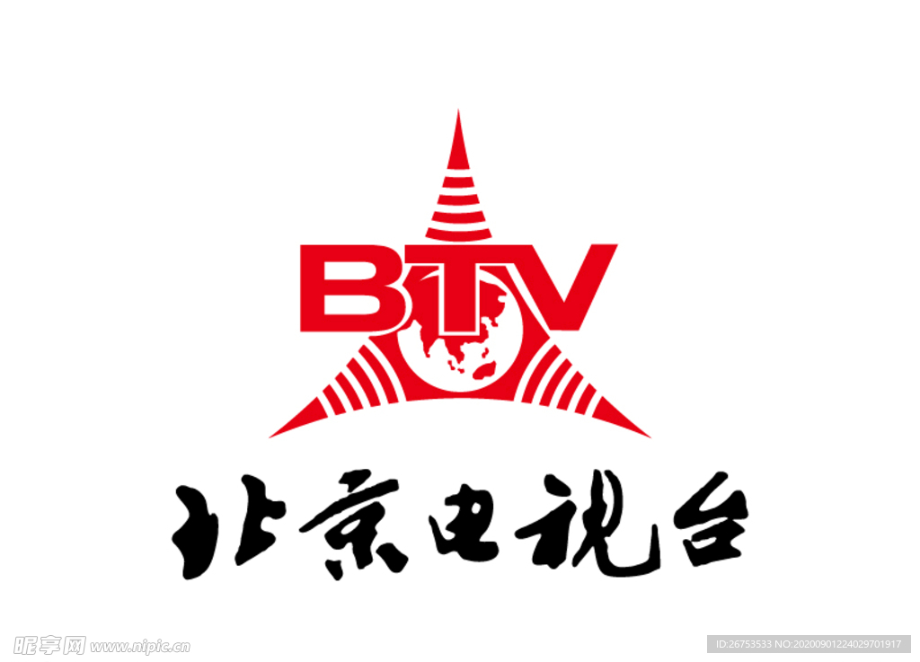 北京电视台 台标 标志LOGO