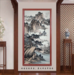 中式山水玄关