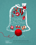 温馨圣诞插画背景装饰海报图图片
