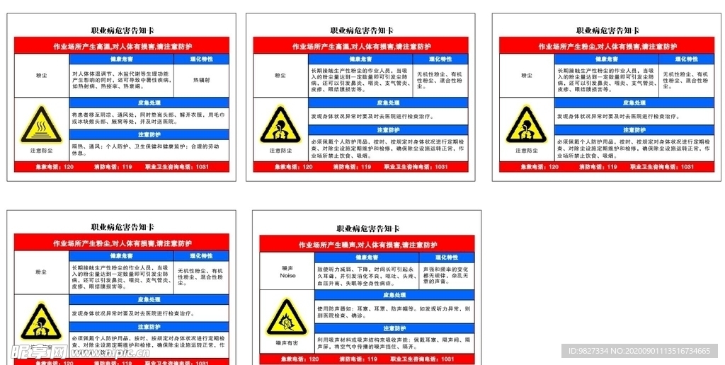 职业病危害告知卡