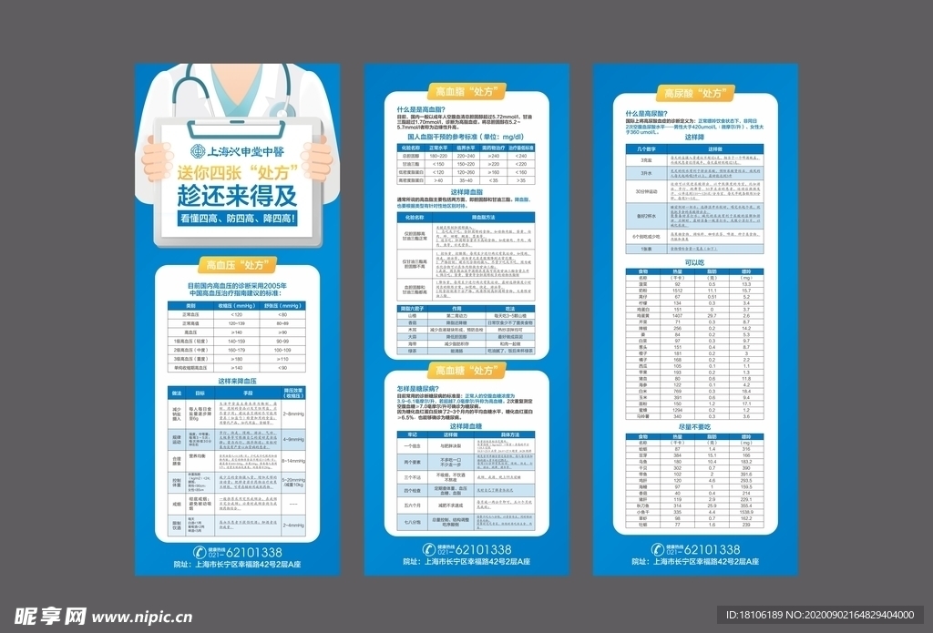 医疗高血压疾病展架易拉宝