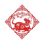 牛年窗花剪纸