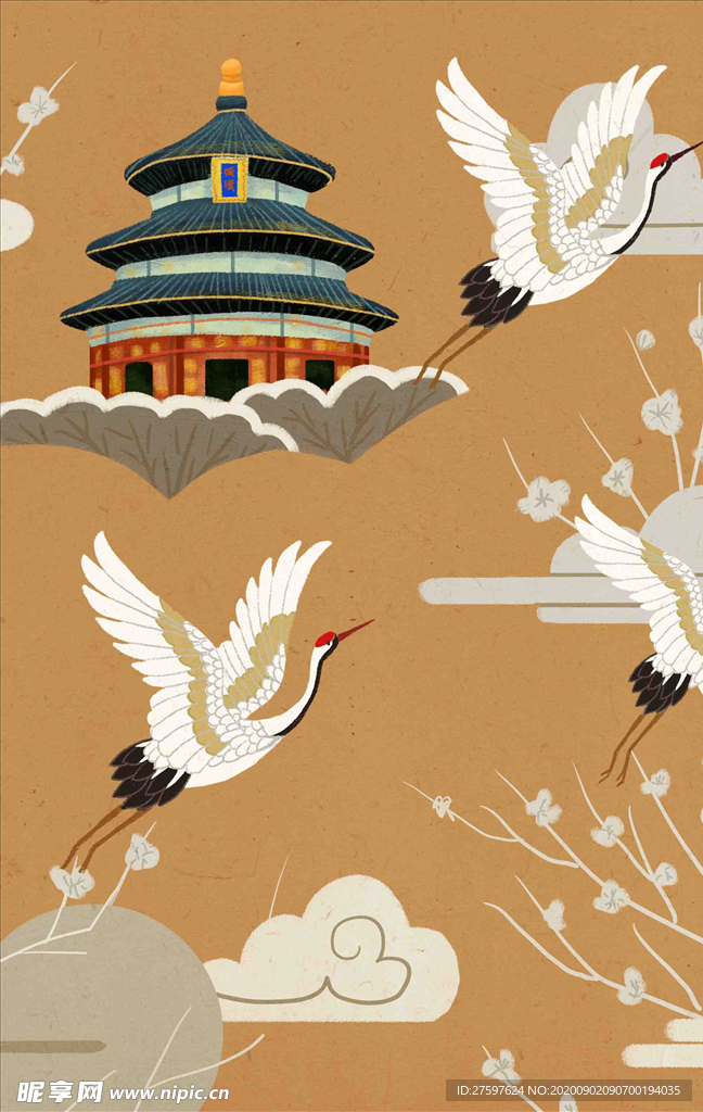 国潮插画