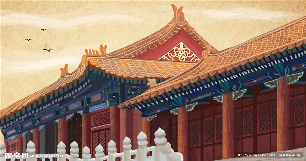 国潮插画