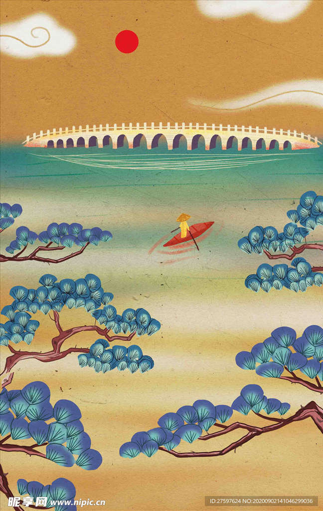 国潮插画