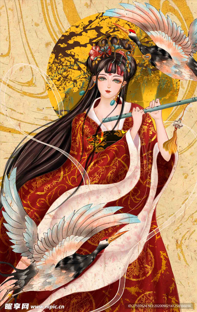 国潮插画