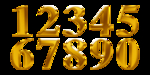 金属数字