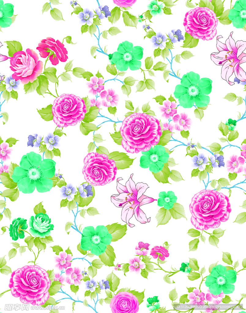 手绘花