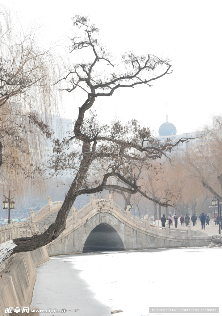 文瀛公园雪景