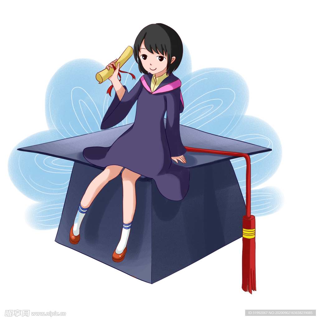 毕业插画