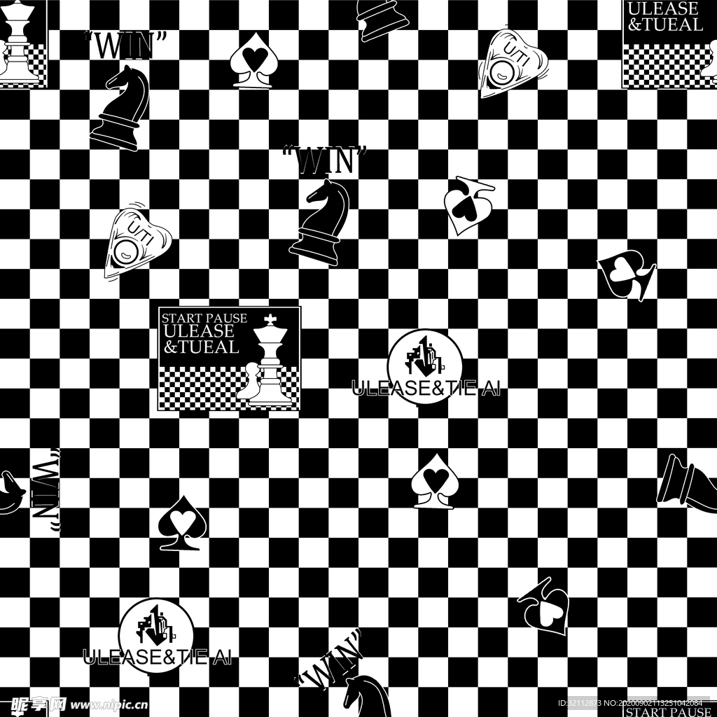 格子 国际象棋底纹