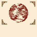 硅藻泥 中式背景
