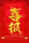 喜报海报
