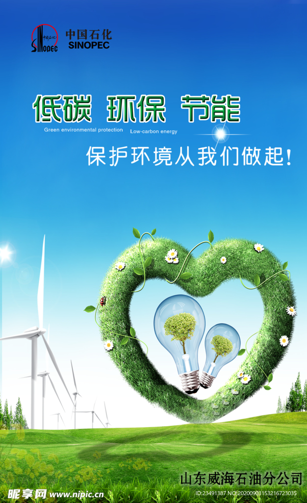 中石化展板低碳环保