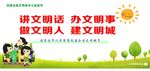 创建全国文明城市宣传展板