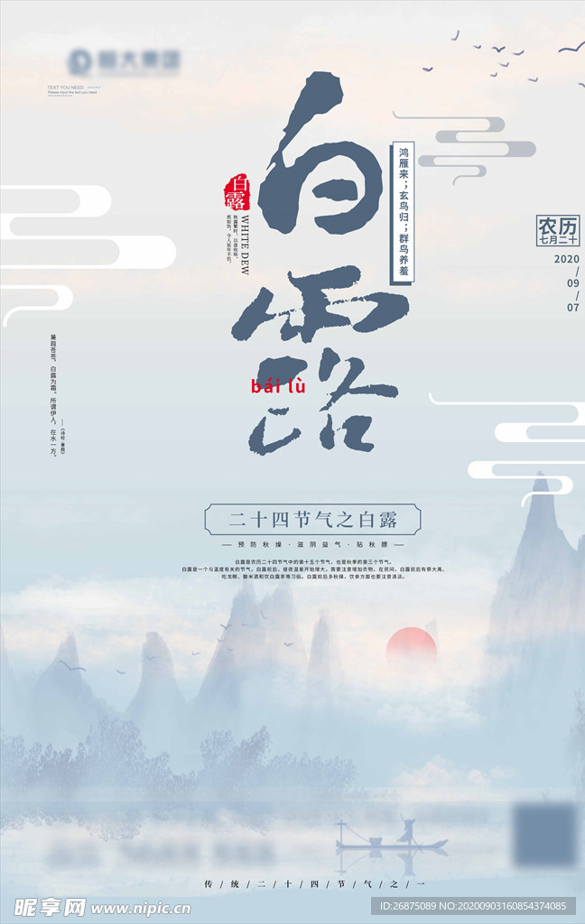 白露图片