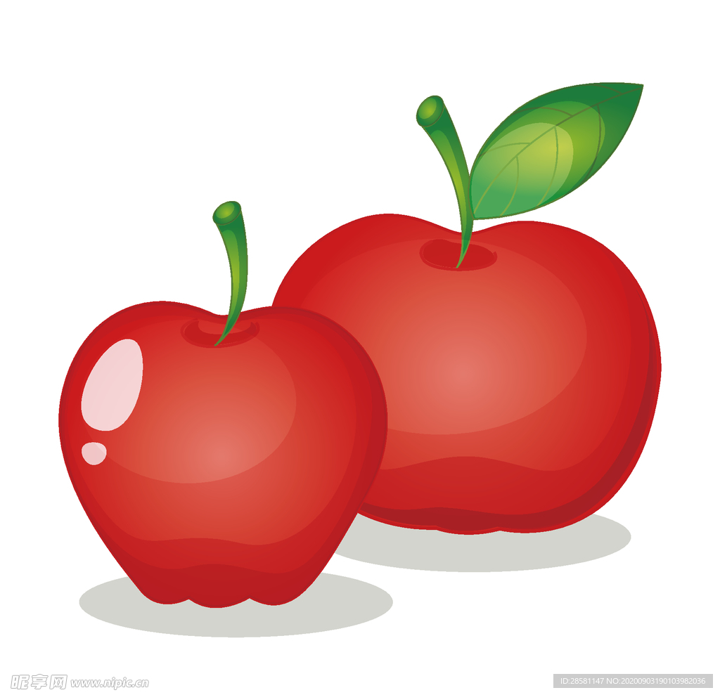 卡通水果苹果设计图__水果_生物世界_设计图库_昵图网nipic.com