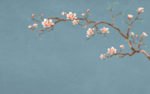 工笔花鸟背景墙装饰画