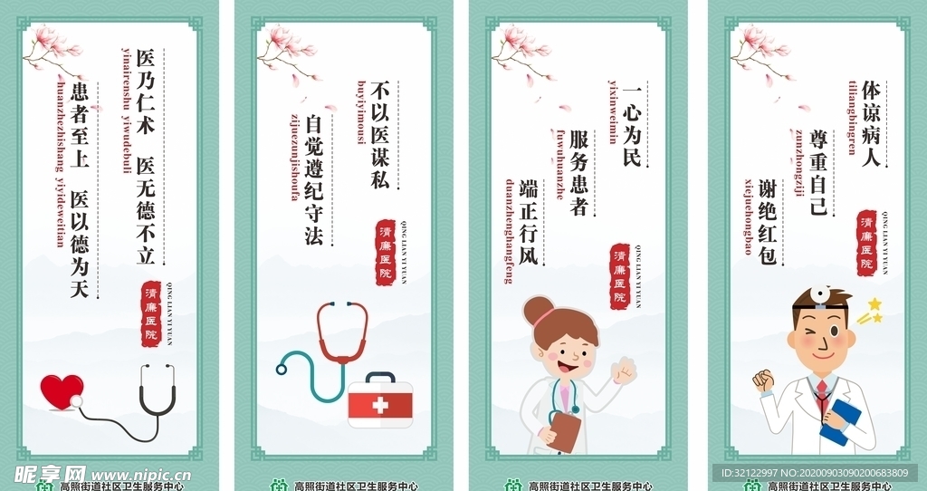 清廉医院展板
