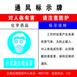 通风标识牌